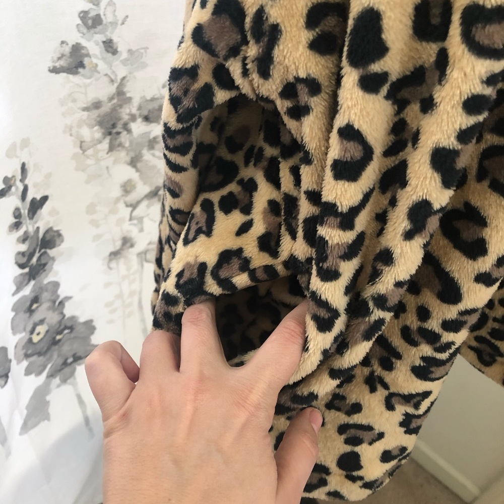 Leopard fleece half zip - Picture 4 of 5